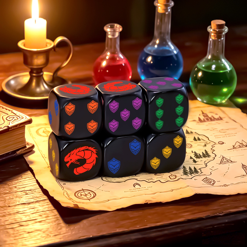 Board Game Night - Set di 6 Dadi Poliedrici D6