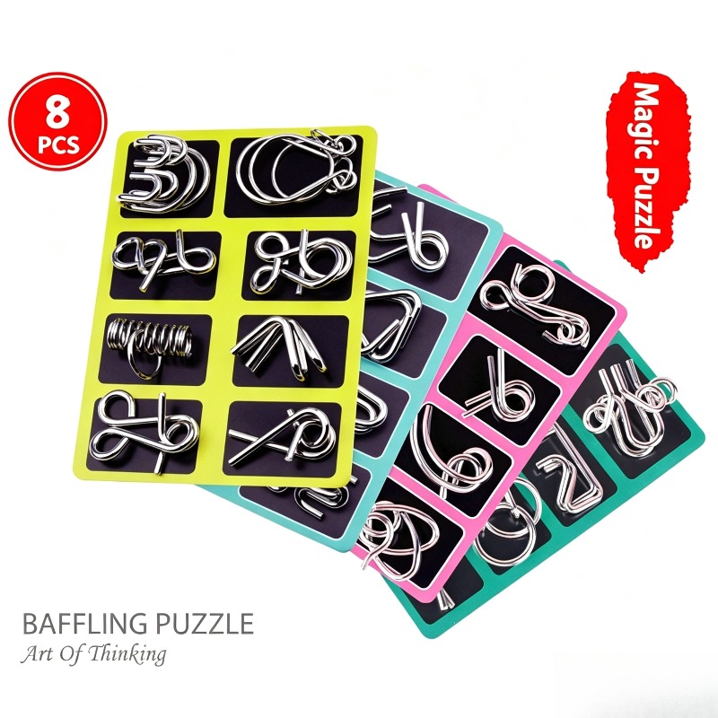 Set di 8 Puzzle in Metallo, Cl - Board Game For Kids recensione e prezzo