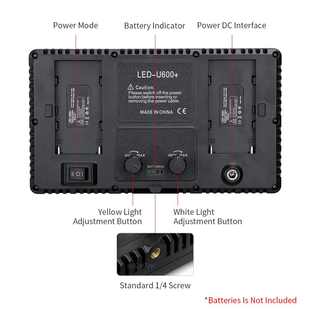 U800 LED Photo Studio Light pe - Board Game Video Games recensione e prezzo