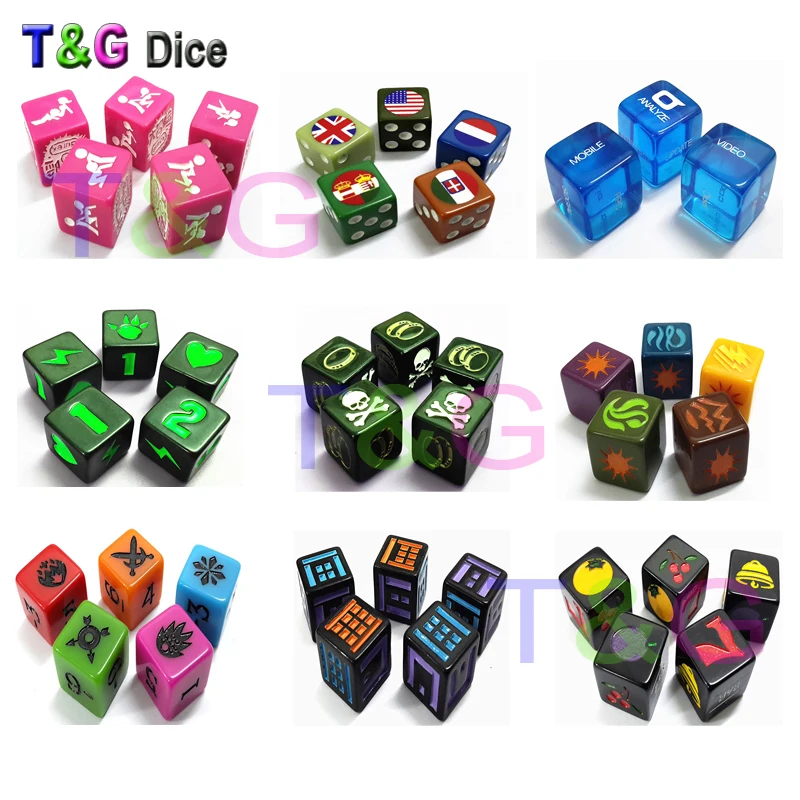 T & G 16mm personalizzato D6 d - Board Game Logo recensione e prezzo